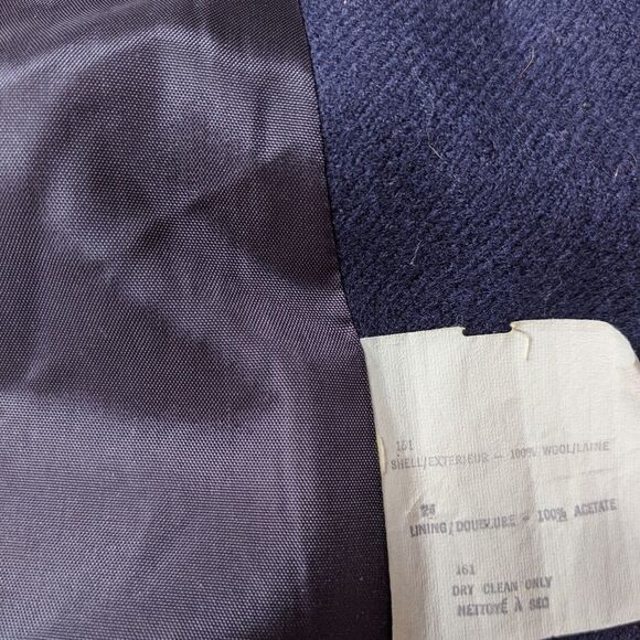 Vintage Navy wool double breasted coat - Picture 10 of 16